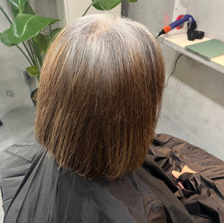 50代以上の方向け　ほぼ白髪の方は白髪の甘染め３回目