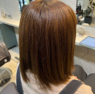 明るめ白髪染めから地毛ハイライトへ　１歩目