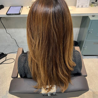 嫌なオレンジワンカラーから劇的グラ×３Dハイライト