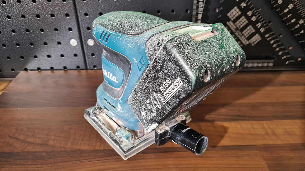 Thumbnail: Makita 125mm Dia Sander, Hoover Dust Extractor Adapter - with tab