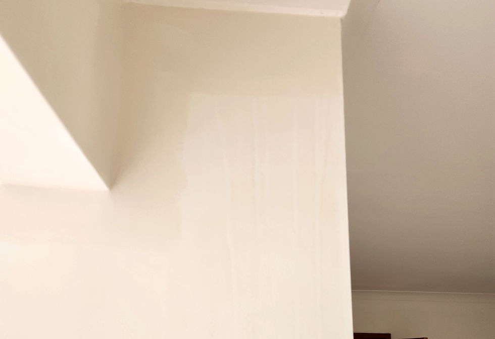Stains from painting over nicotine stained walls