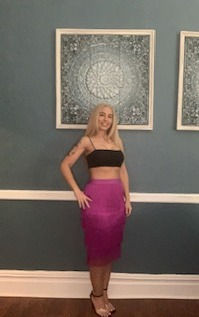 Thumbnail: Tassel Tiered Layers Straight Skirt Plus Size Available