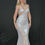 Thumbnail: Silver Sequins Cutout Mermaid Dress