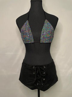 Thumbnail: Silver Sequins Iridescent Top