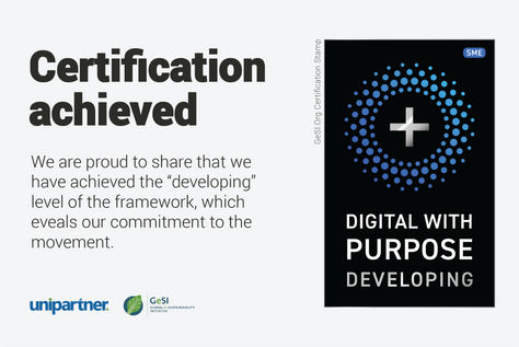 Unipartner achieves new certification level of the DwP movement!