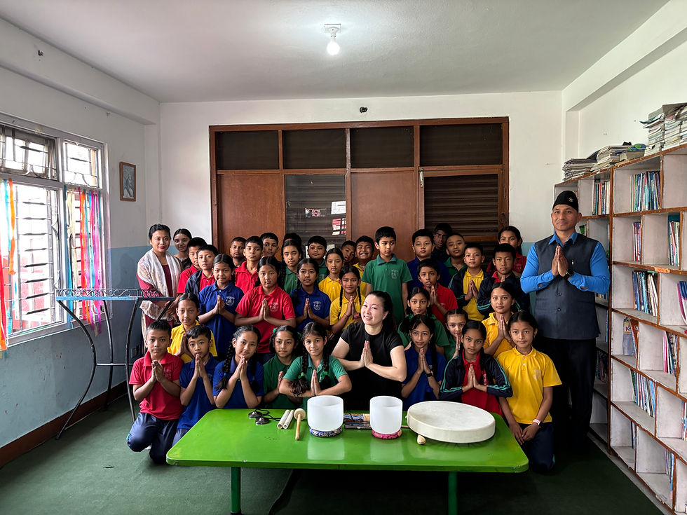 Group Photo with Avant Garde Holistic School Students