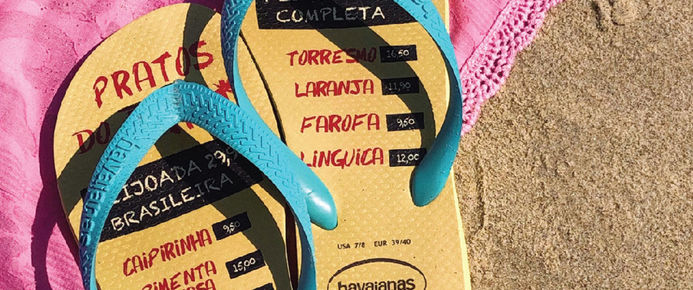 chinelos de borrachas impressos com XpertJet UV