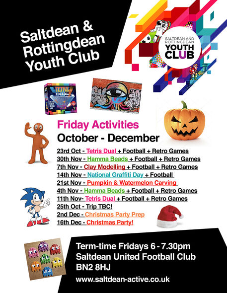 Saltdean Youth Club Activities October - December