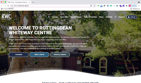 Rottingdean Whiteway center launches new wesbite