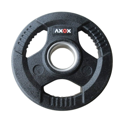 Axox Fitness 3-Grip Rubber Weight Plate with PVC Label - Single | 2.5Kg ...