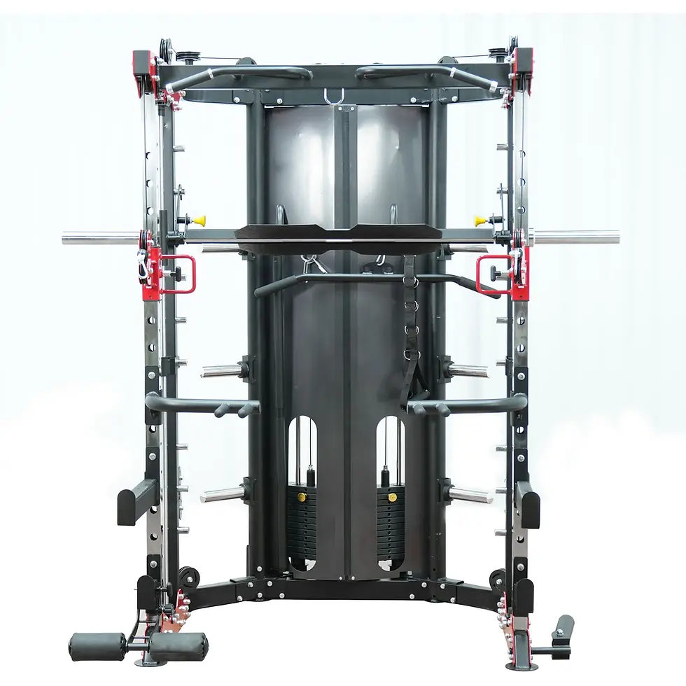 Thumbnail: Axox Fitness Multi-Functional Smith Machine & Cable Trainer