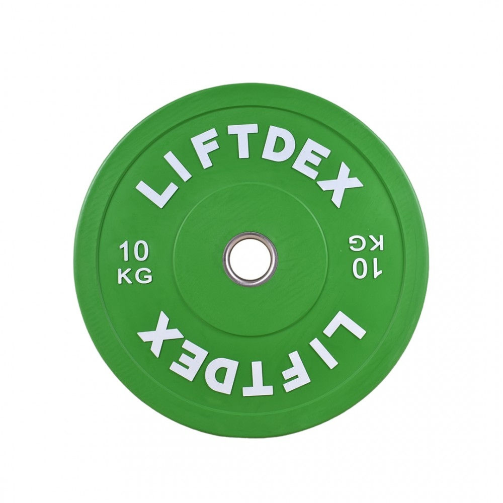 Liftdex Colored 3D Rubber Bumper Plate | 5 Kg - 25Kg | 10 Kg