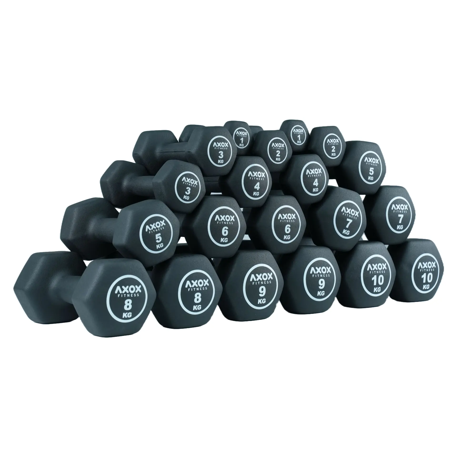 Axox Fitness Neoprene Dumbbell Set | 1-10 Kg