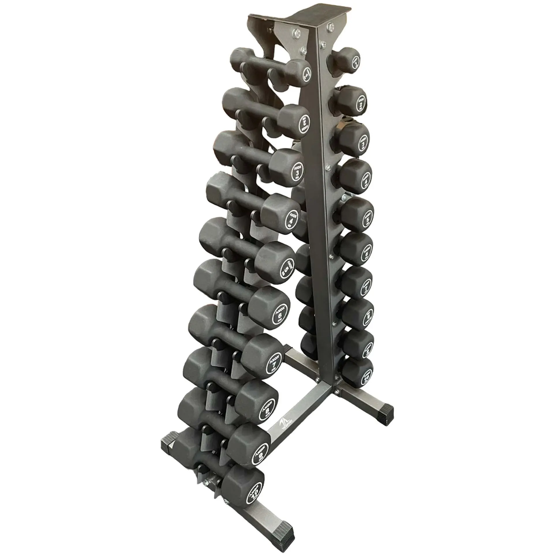 Axox Fitness Neoprene Dumbbell with Rack