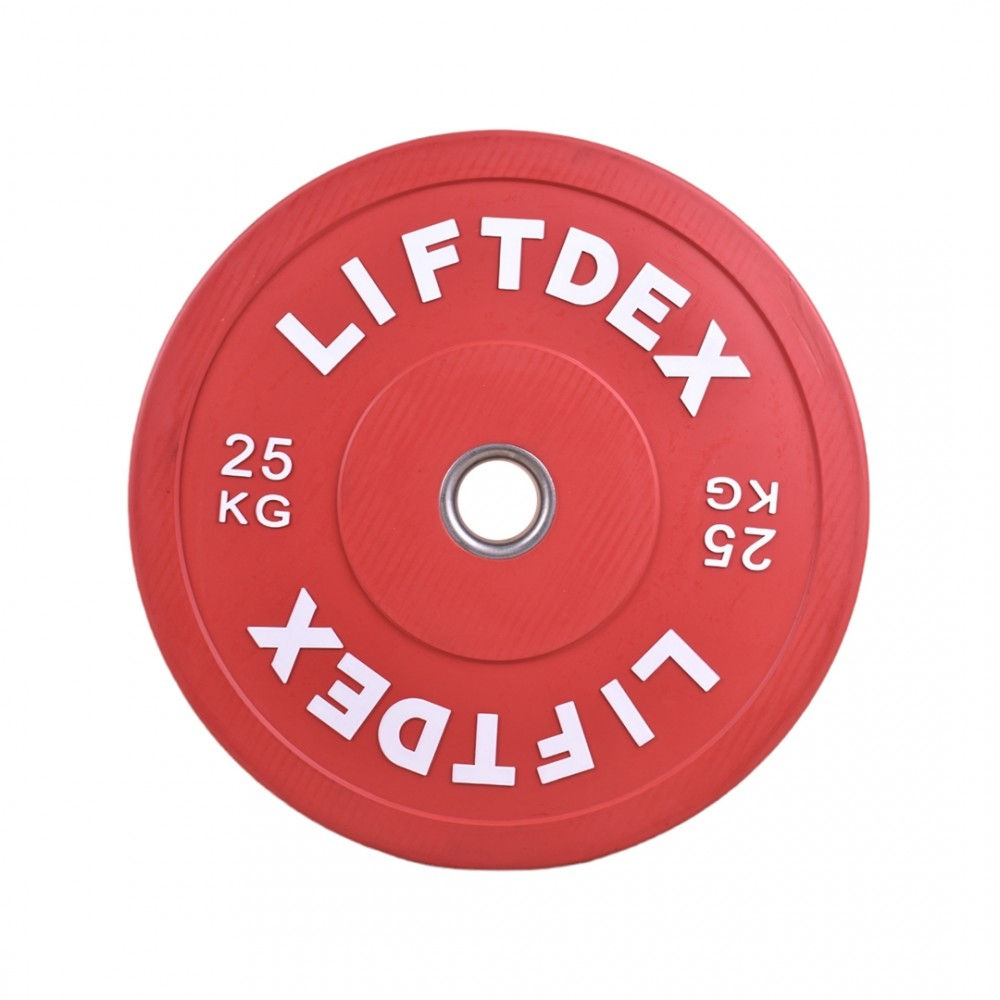 Liftdex Colored 3D Rubber Bumper Plate | 5 Kg - 25Kg | 25 Kg