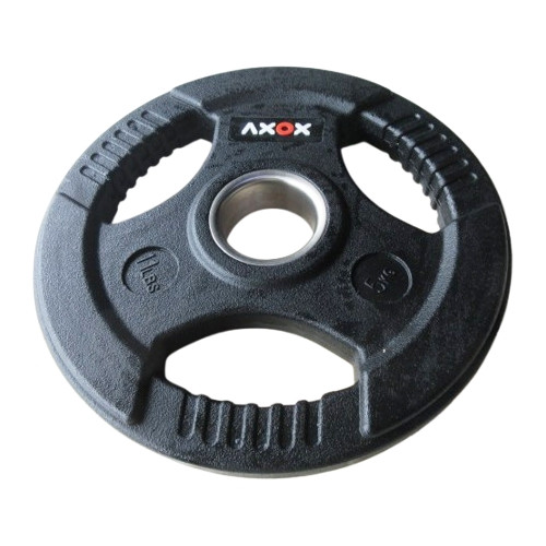 Axox Fitness 3-Grip Rubber Weight Plate with PVC Label - Single | 2.5Kg ...