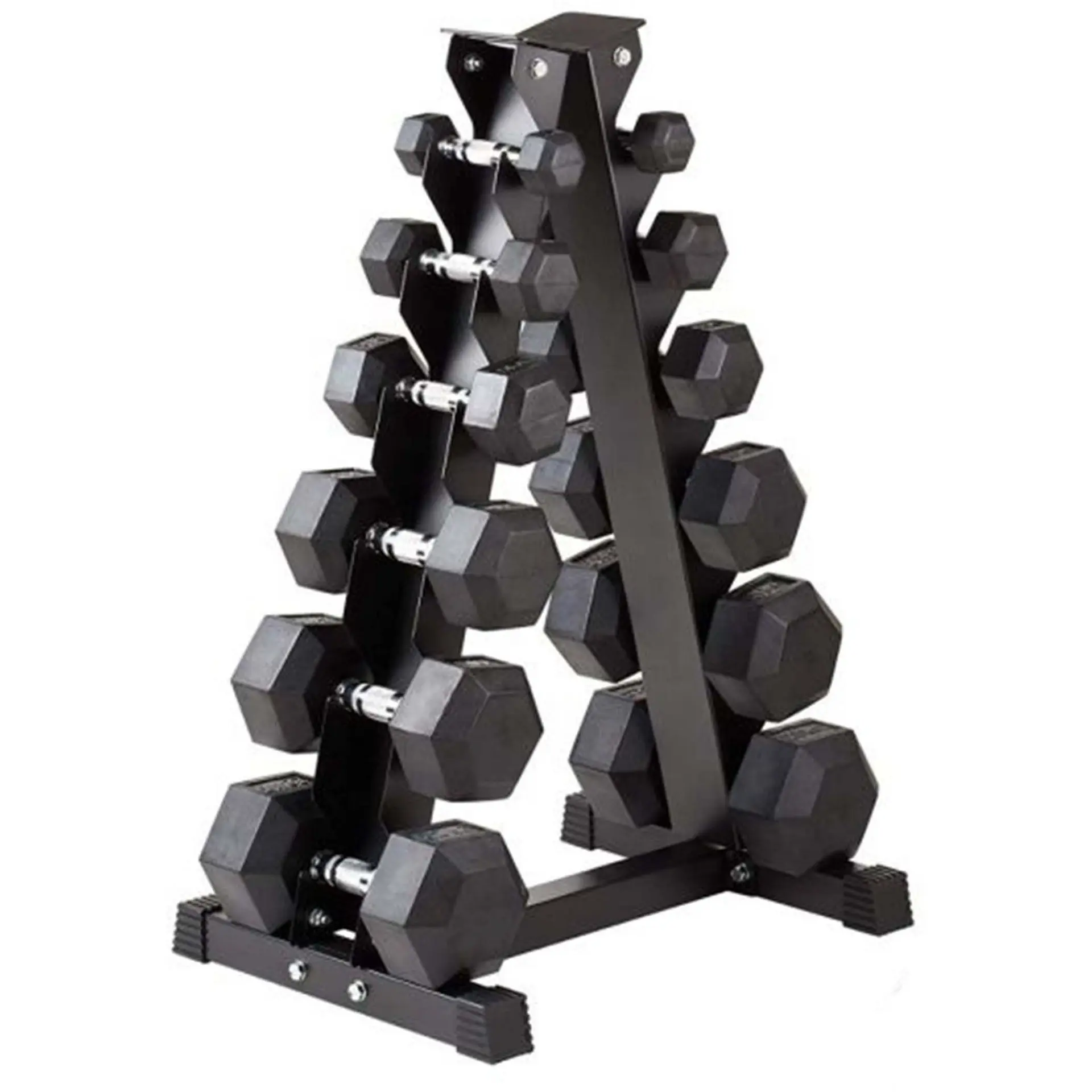 Axox Fitness Hex Dumbbell Set With Rack | 2.5 kg - 15 Kg