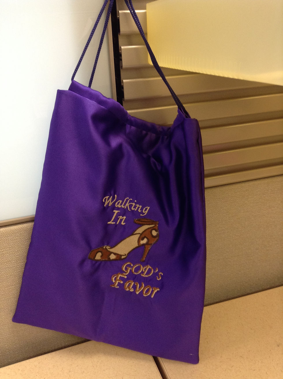 Thumbnail: Personalized Embroidered Shoe Bag