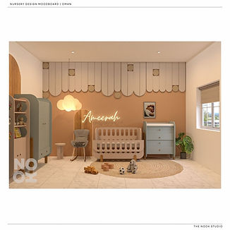 3D Render of a Nursery Room
