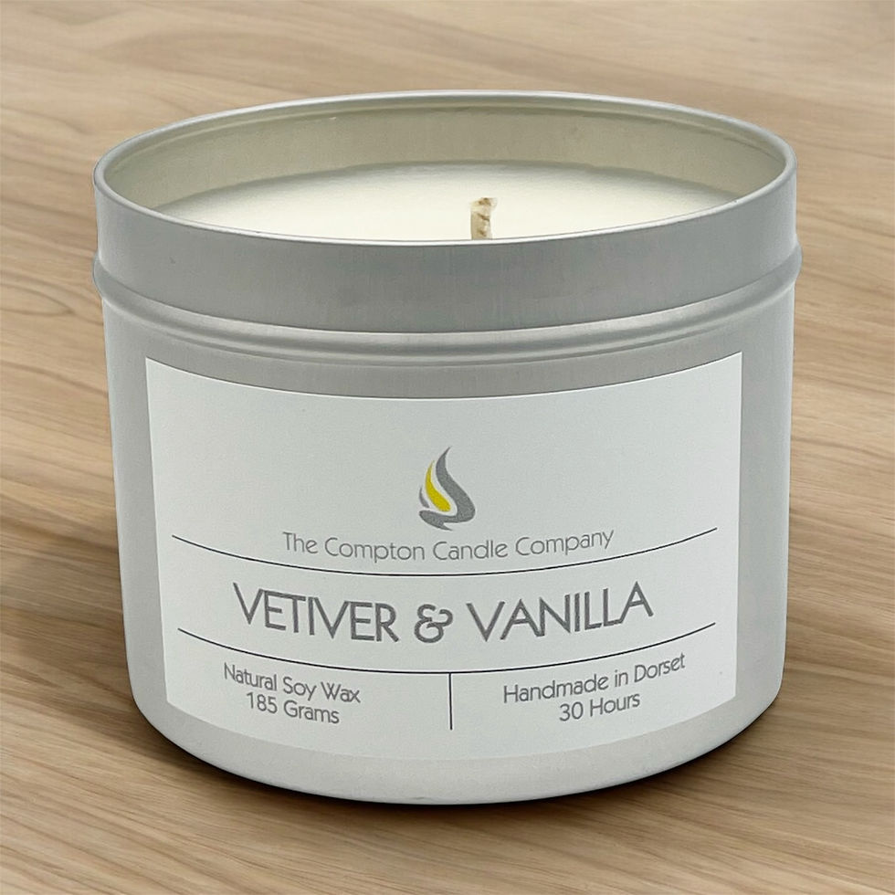 Vetiver & Vanilla soy wax candle