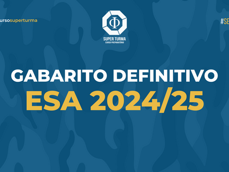 ESA 2024/25: GABARITO DEFINITIVO