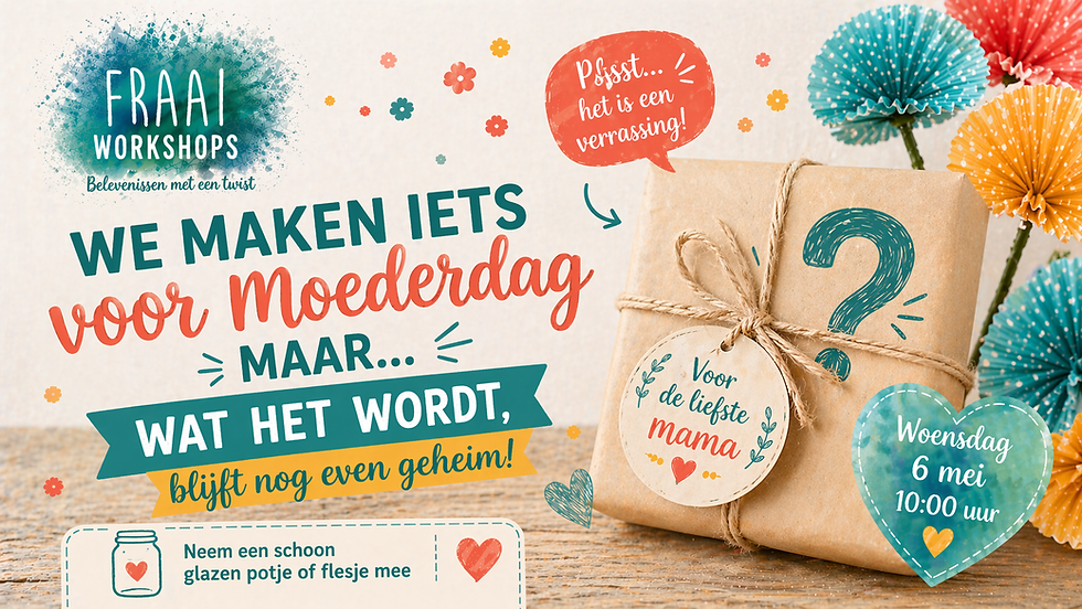 Knutselen voor Moederdag 💛