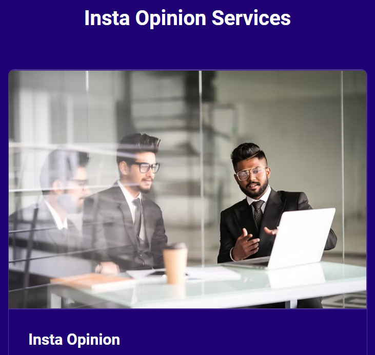 # 2 GO DIRECT TO BOOK AN INSTA OPINION