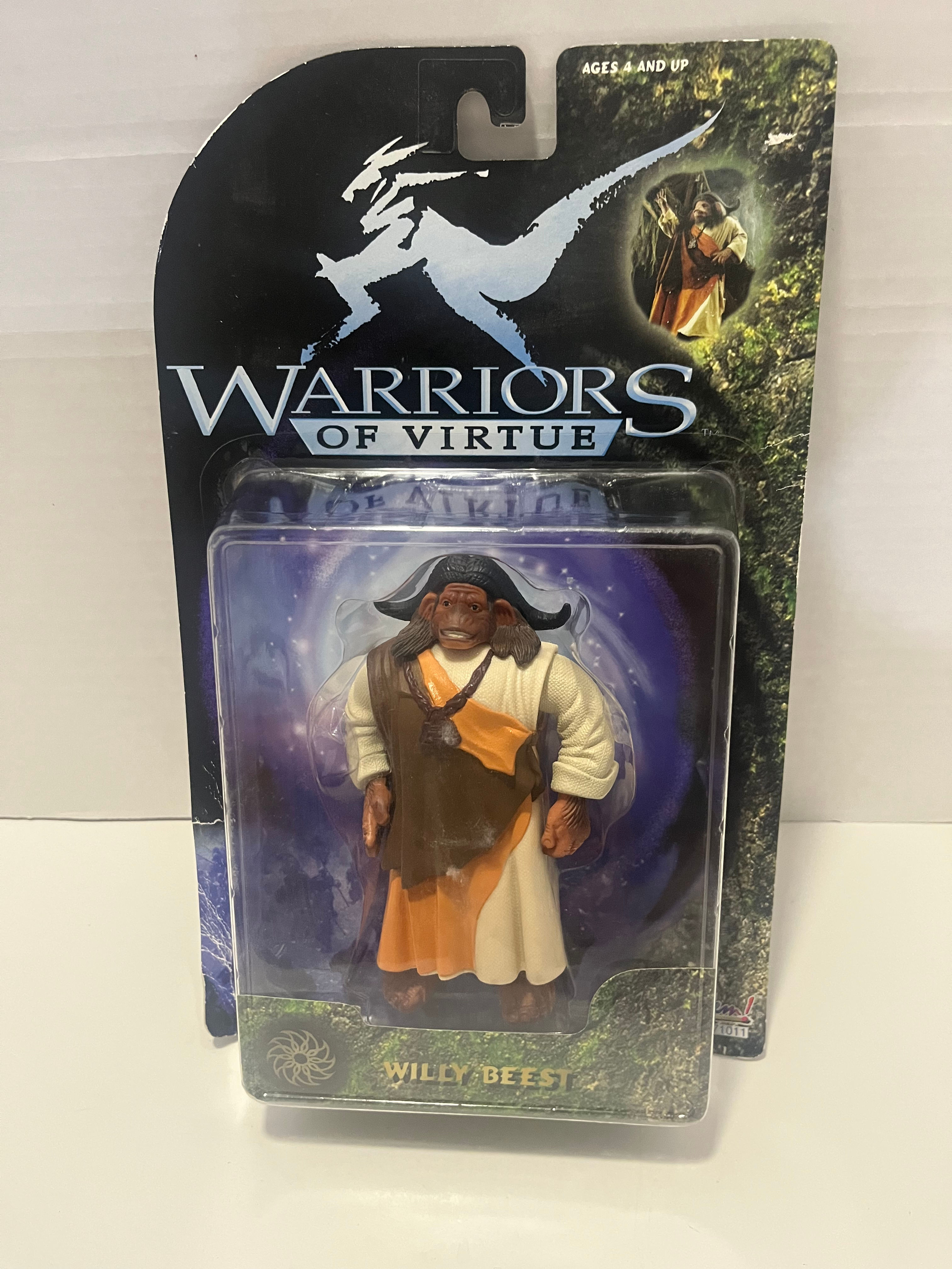 Vintage 1997 Play’em Toys: Warriors of Virtue “Willy Beest” Action Figure (Seale