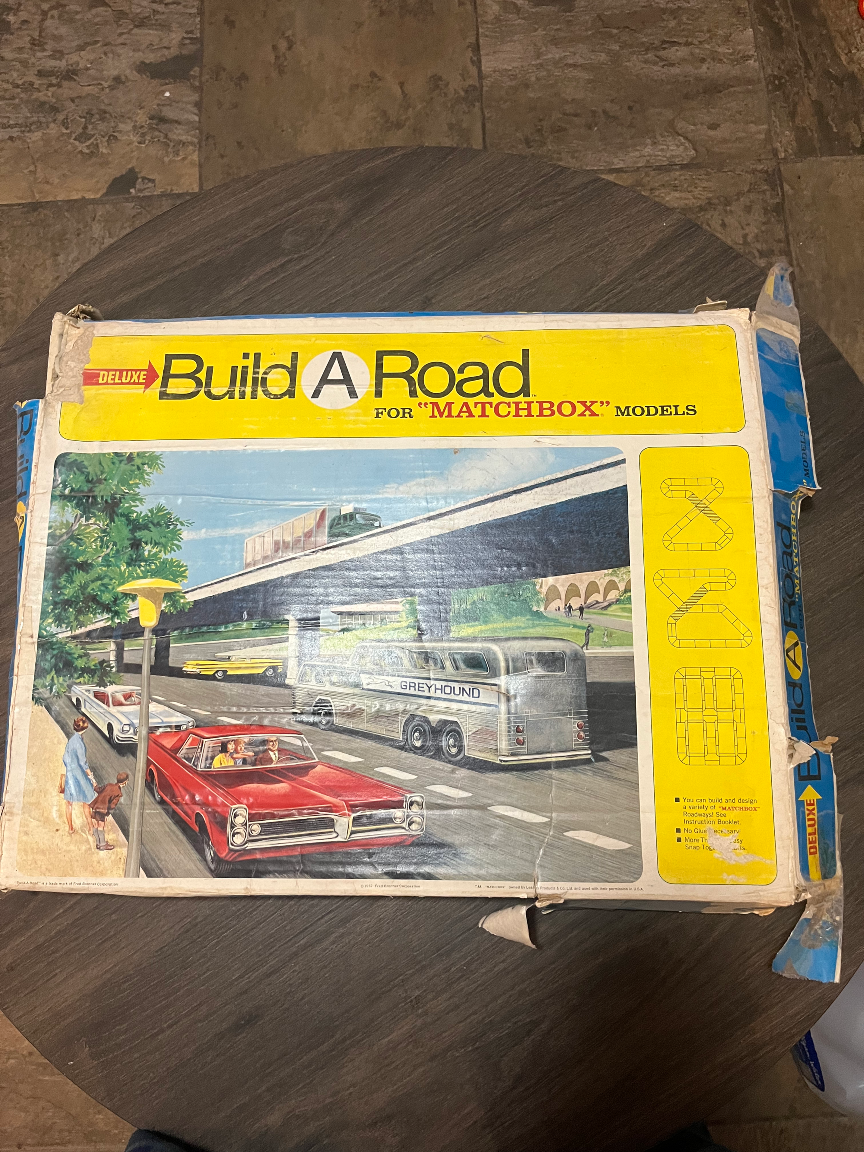 1967 Matchbox “Deluxe Build A Road Set” Made in Holland