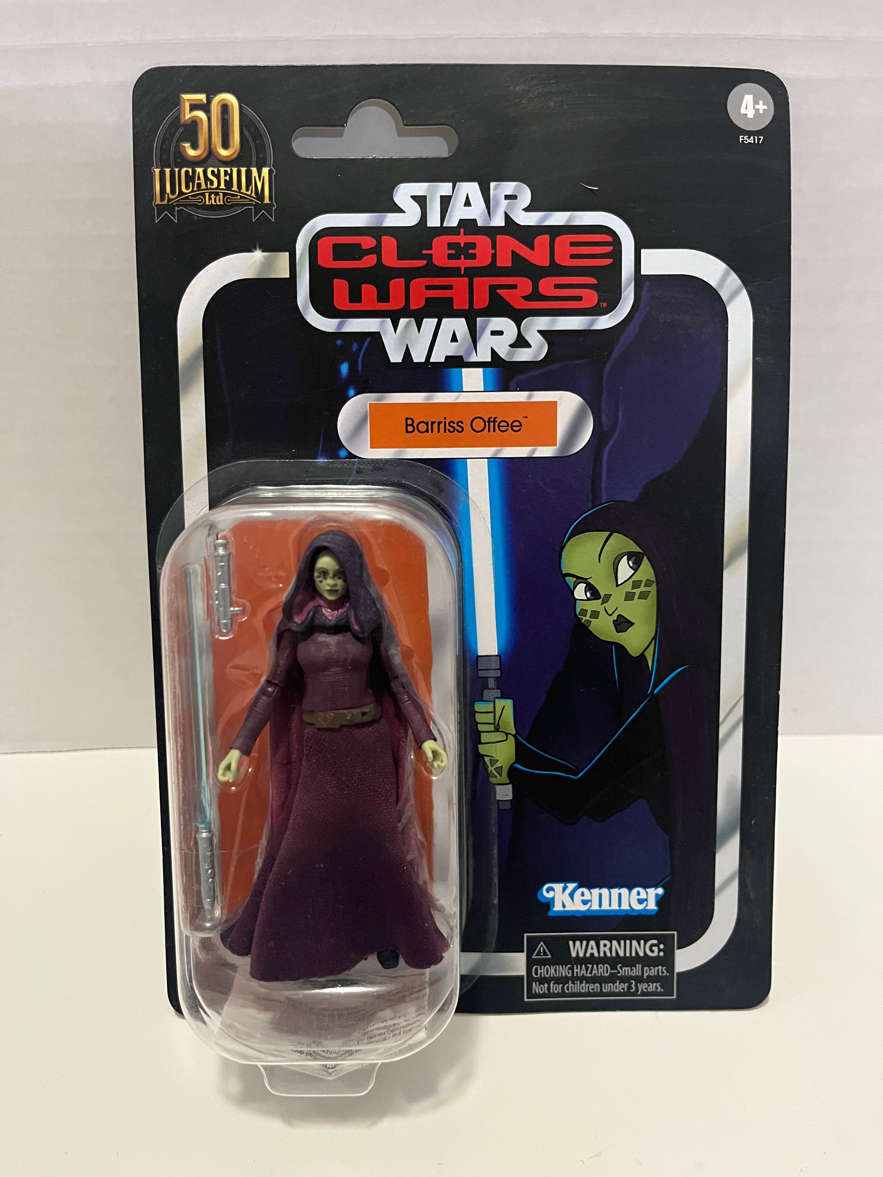 Star Wars The Vintage Collection “Barriss Offee” (Clone Wars) Action Figure MOC