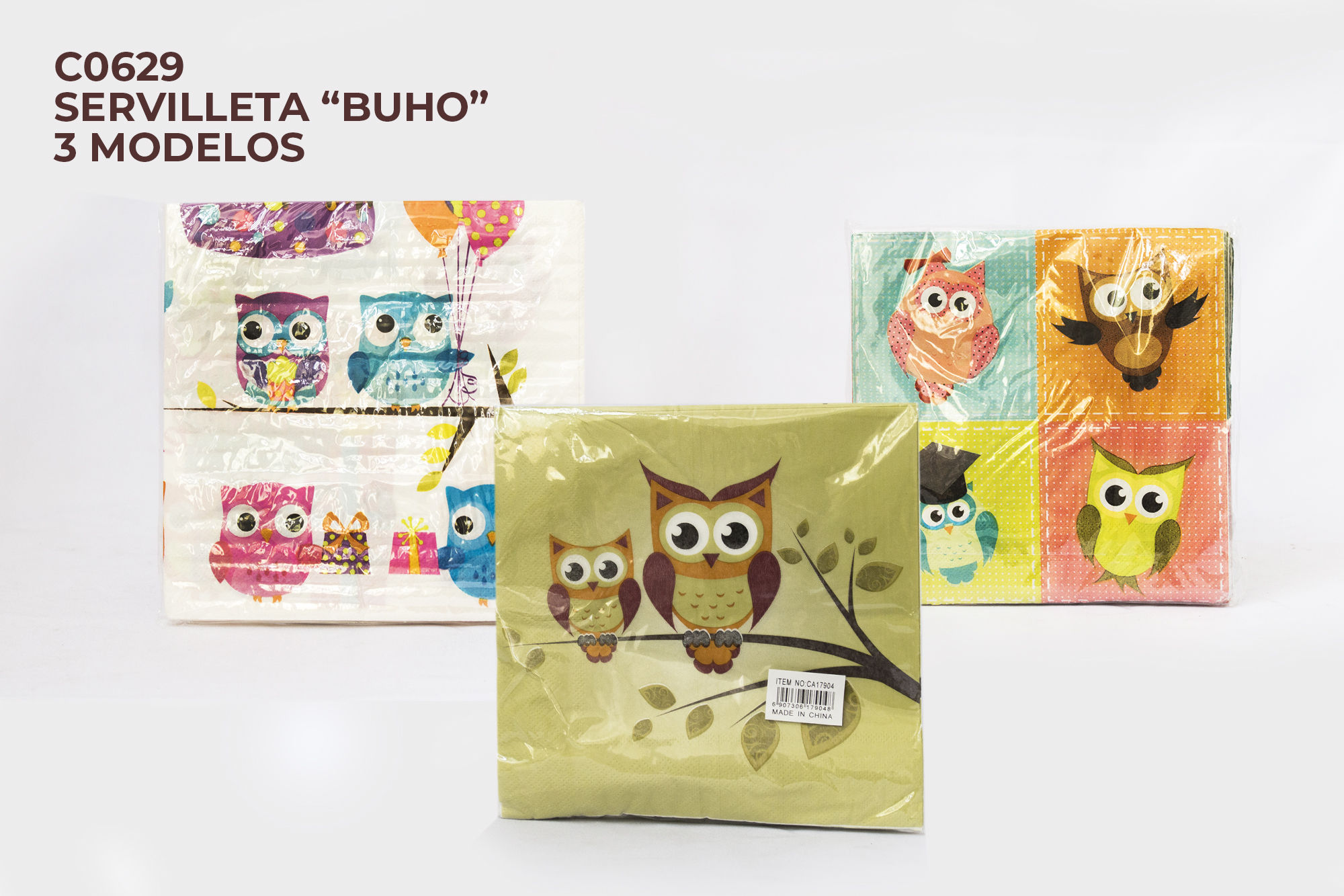 Servilletas Bhuo 3 Modelos