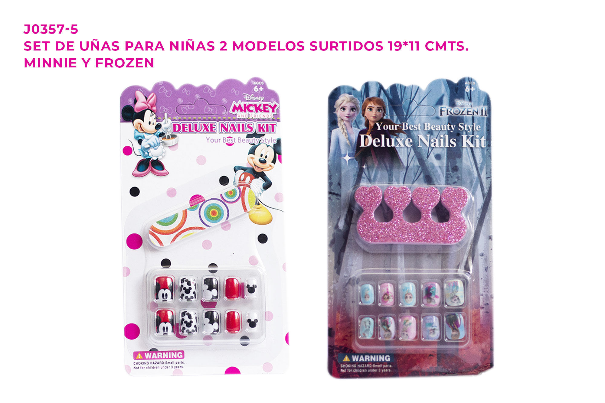 Set de Uñas para Niñas, 2 Modelos