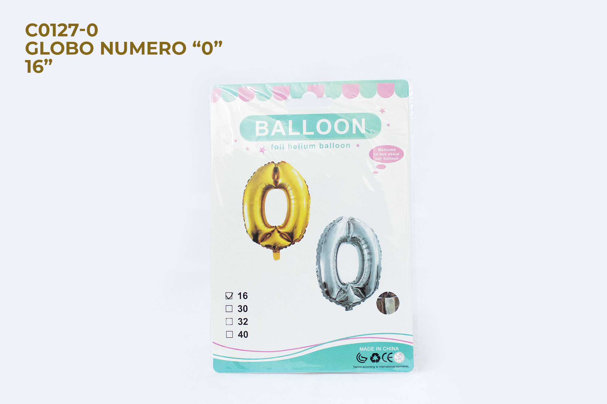 Globo Número "0" de 16"