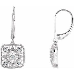 Thumbnail: Annabelle Square Diamond Earrings