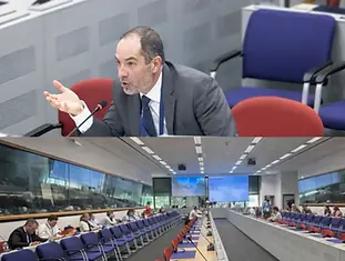 Marco Carrasco speaking at European Commission Stakeholder Consultation Belgium