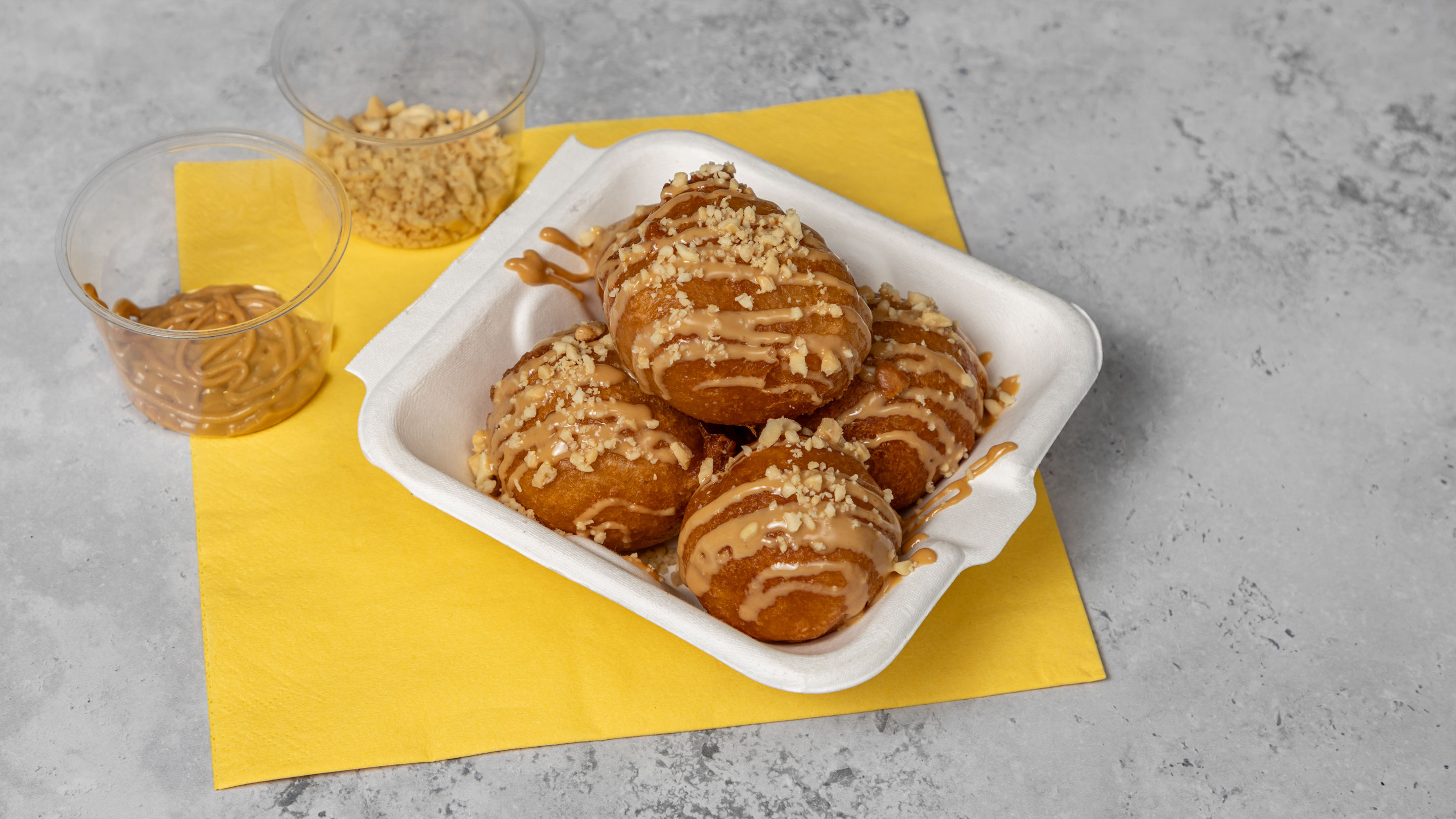 Five Roasted Peanut Doughnuts