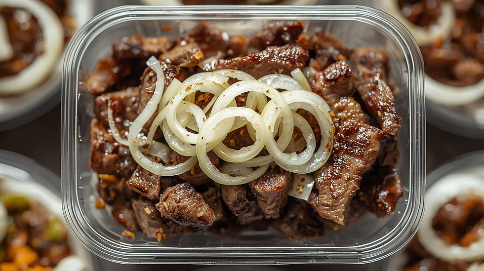 Arranged Food and Objects