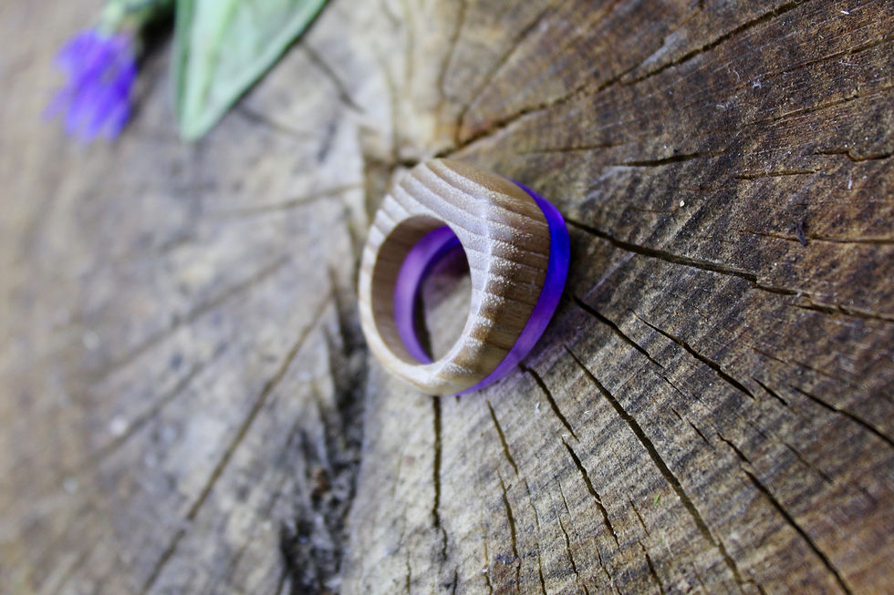 Miniature : Bague Bois Résine #009