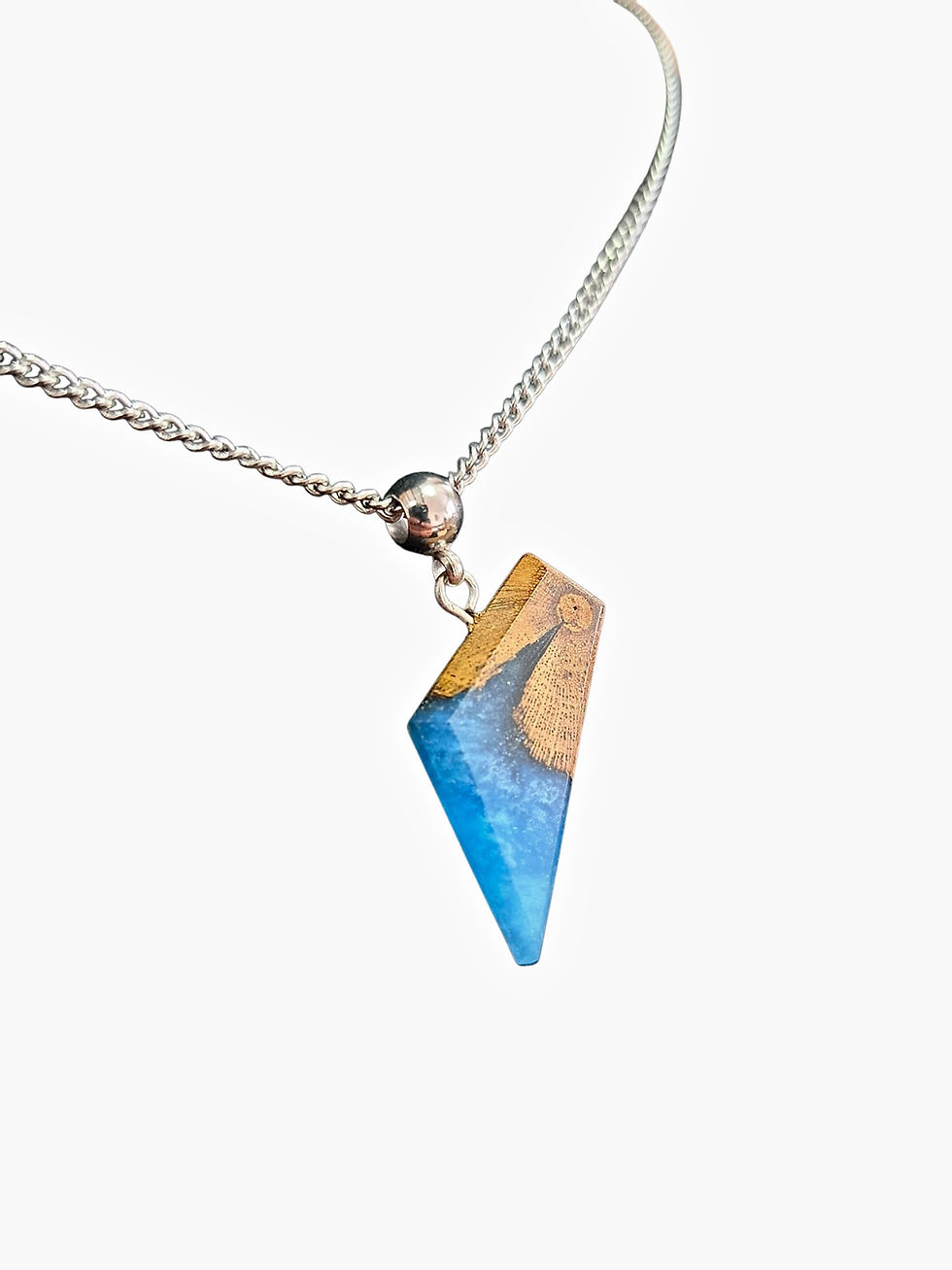 Miniature : Pendentif bois et résine #84