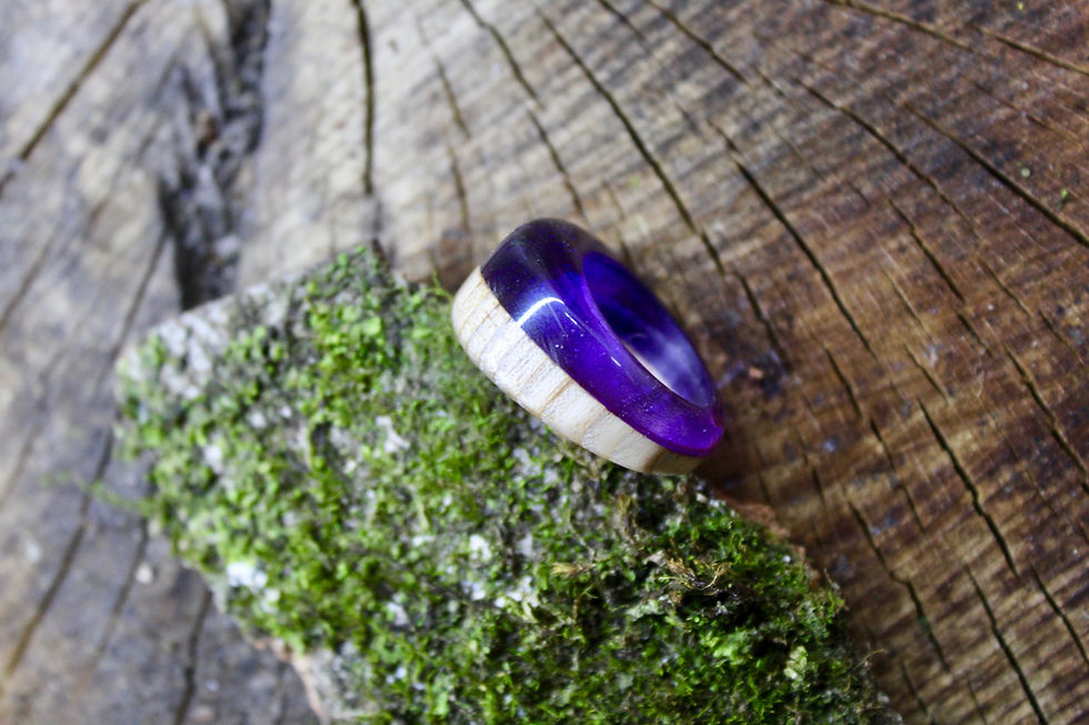 Miniature : Bague Bois Résine #009