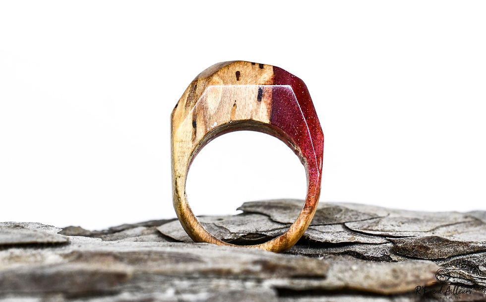 Bague Bois Resine #021