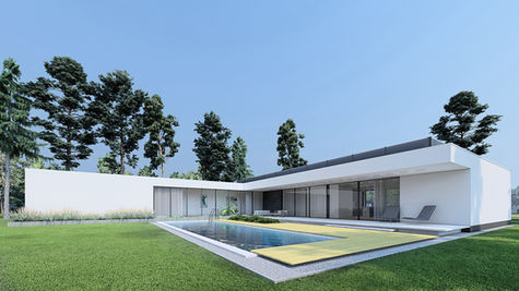 nowoczesny dom, nowoczesna rezydencja, dom parterowy, biały dom, dom minimalistyczny, dom nietypowy, dom modernistyczny, dom ekskluzywny, dom luksusowy, Piotr Banasik, Piotr Banasik architektura, Piotr Banasik architekt, Piotr Banasik projekty domów, projekty domów jednorodzinnych, domy nowoczesne, projektowanie domów, projekty domów Piaseczno, projekty domów Warszawa, projekty domów Lesznowola, dom parterowy