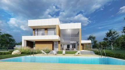 dom z basenem, nowoczesny dom, nowoczesna rezydencja, dom dwukondygnacyjny, biały dom, dom minimalistyczny, dom nietypowy, dom modernistyczny, dom ekskluzywny, dom luksusowy, Piotr Banasik, Piotr Banasik architektura, Piotr Banasik architekt, Piotr Banasik projekty domów, projekty domów jednorodzinnych, domy nowoczesne, projektowanie domów, projekty domów Piaseczno, projekty domów Warszawa, projekty domów Lesznowola