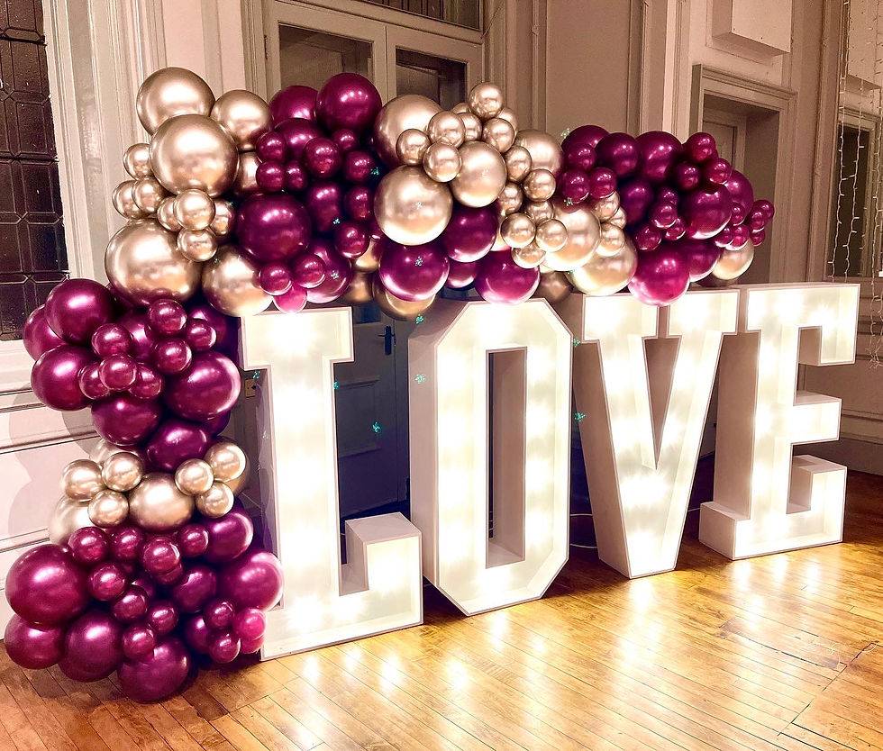 Thumbnail: Light up numbers and balloon garland/hoop