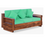 Thumbnail: Wooden Frame 3 Seater Sofa A