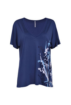 T-shirt avec imprimé fleurs