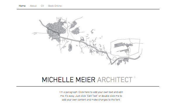 Architect Website Template Wix