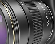 Détail de l'objectif de l'appareil photo