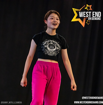A student performing at the adult musical theatre summer course in London