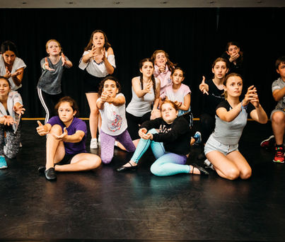 West End Workshop Day young performers training together